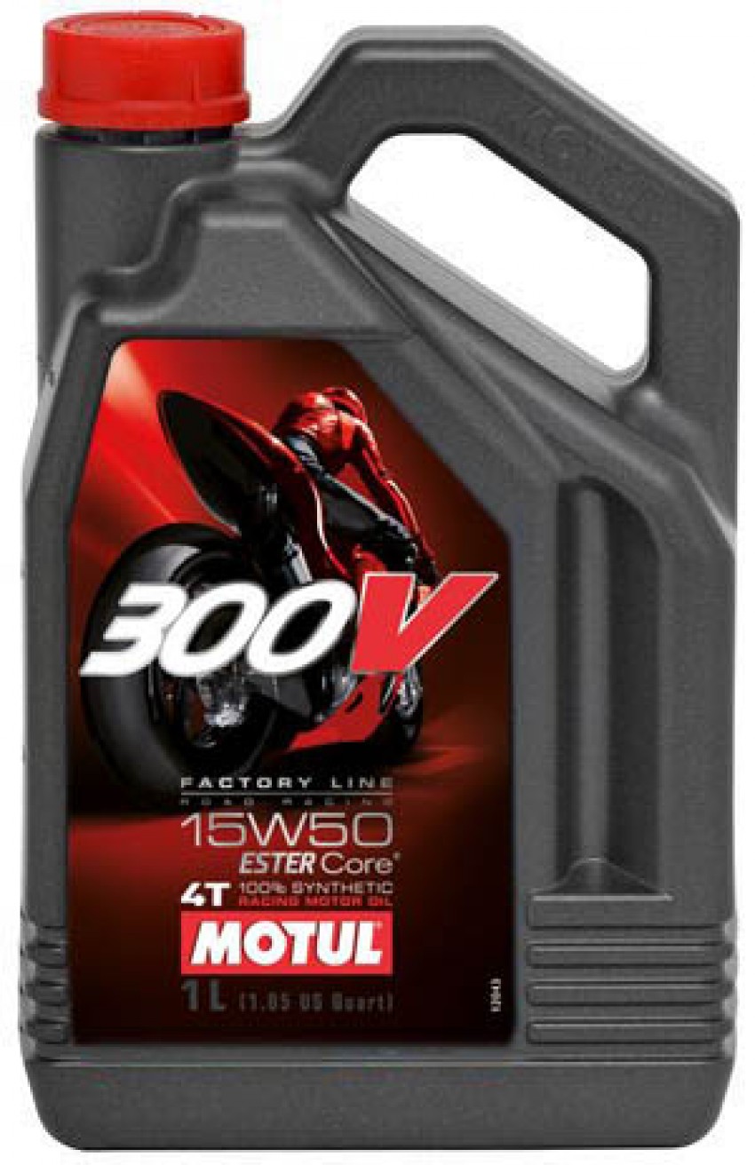 Масло для мото MOTUL 300V FACTORY LINE ROAD RACING 15W50